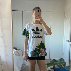 Floral Adidas T-shirt